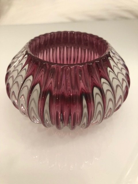 Teelichthalter Glasgefäß Pertu Light & Living lila 11x6.5 cm