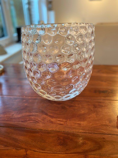 Kunstvolle Glasvase - Blumenvase Bubble 30 cm hoch. Einfach GROßARTIG!