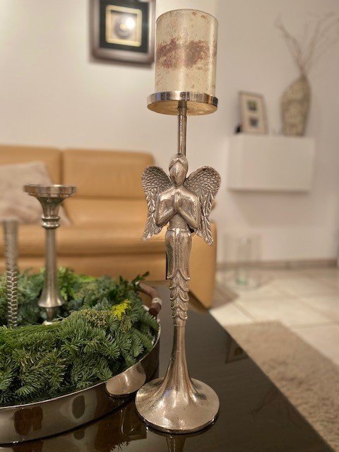 Großer Engel-Kerzenständer Kerzenhalter von Colmore by diga